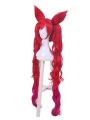 LOL Star Guardian Jinx Red Long Synthetic Cosplay Wigs ZY218