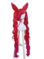 LOL Star Guardian Jinx Red Long Synthetic Cosplay Wigs ZY218