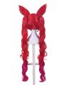 LOL Star Guardian Jinx Red Long Synthetic Cosplay Wigs ZY218