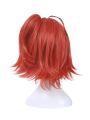 Fate/Grand Order Grand Master Olgamally Animusphere Short Straight Orange Red Synthetic Female Cosplay Wigs