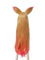 League Of Legends the Nine-Tailed Fox Ahri Long Yellow Mixed Pink Cosplay Wigs