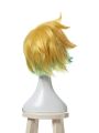 League Of Legends Star Guardian Ezreal Short Golden Mixed Blue Game Cosplay Wigs