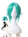 Land of the Lustrous Phosphophyllite Short Green Synthetic Anime Cosplay Woman Wigs
