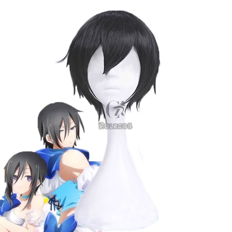  Magical Girl Ore Sakuyo Mikage Black Short Synthetic Wigs