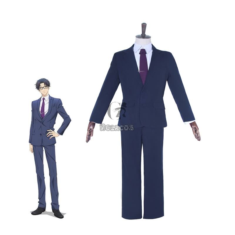 WotaKoi Love is Hard for Otaku Hirotaka Nifuji Blue Suits for Men Cosplay  Costume