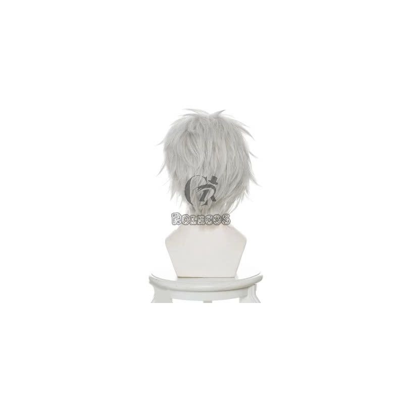12 Taisen Juuni Taisen Usagi Silver Short Cosplay Wig