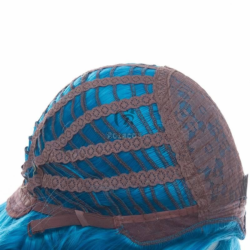 130cm Anime LOL Arcane Jinx Blue Cosplay Wigs