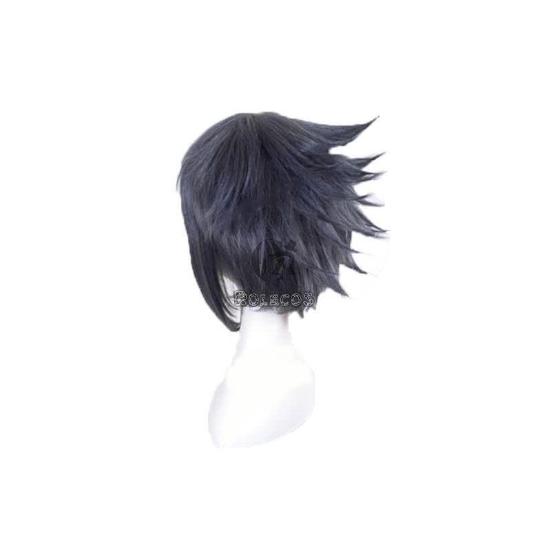 Final Fantasy Noctis Black Mixed Grey and Blue Cosplay Wigs 