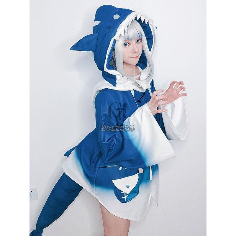 Hololive English Vtuber Gawr Gura Cosplay Costume