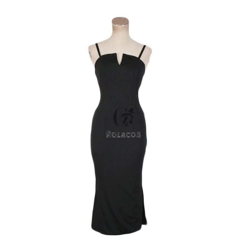 Anime Fullmetal Alchemist Lust Black Dress Cosplay Costume