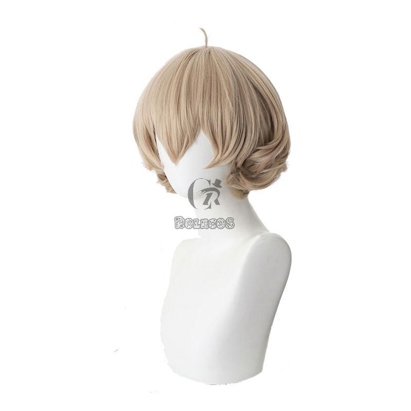 35cm InSpectre Iwanaga Kotoko Brown Short Curly Cosplay Wigs 