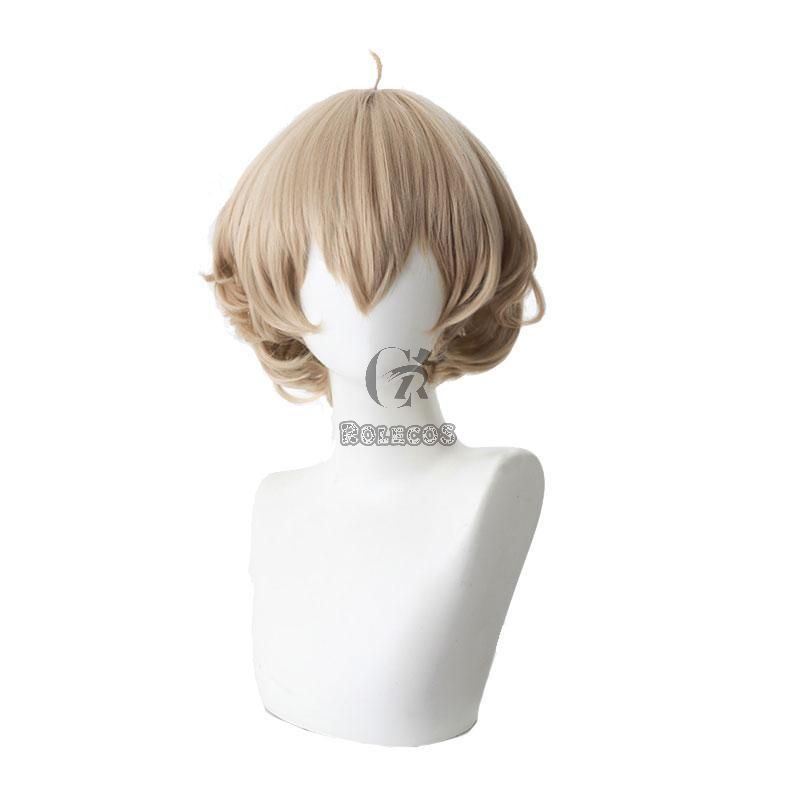 35cm InSpectre Iwanaga Kotoko Brown Short Curly Cosplay Wigs 