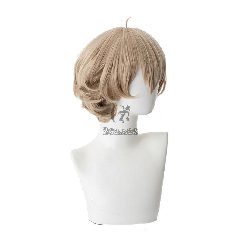 35cm InSpectre Iwanaga Kotoko Brown Short Curly Cosplay Wigs 