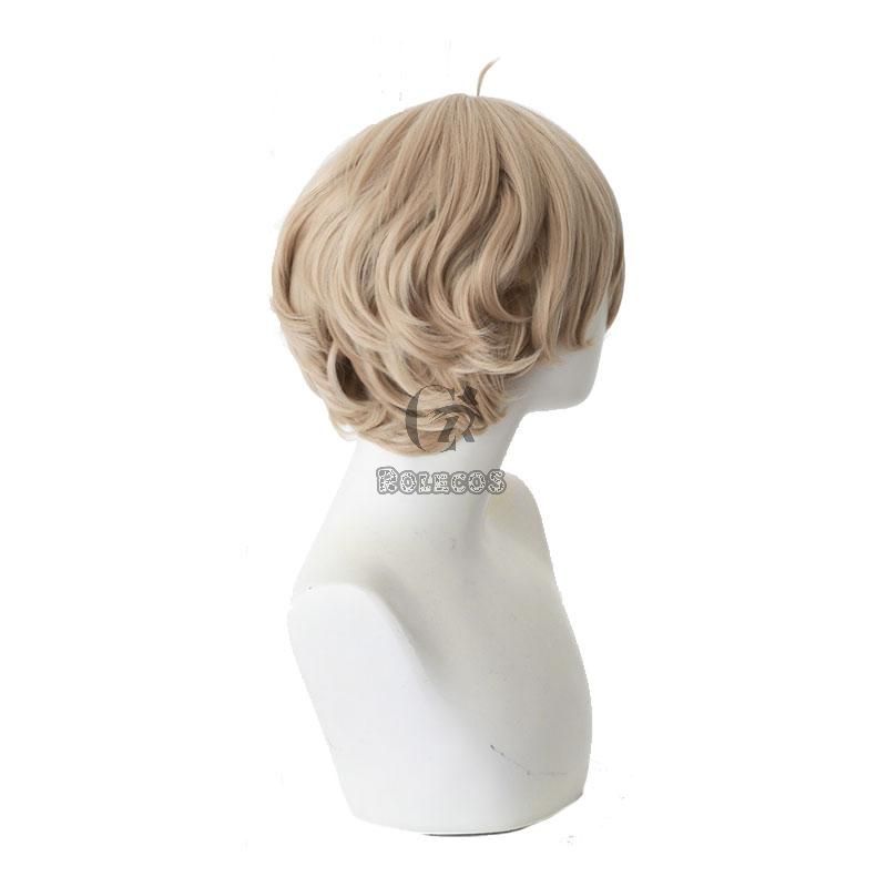 35cm InSpectre Iwanaga Kotoko Brown Short Curly Cosplay Wigs 