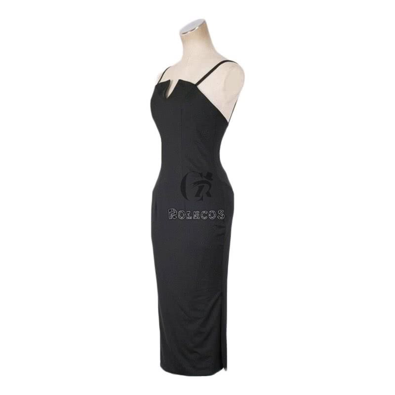Anime Fullmetal Alchemist Lust Black Dress Cosplay Costume