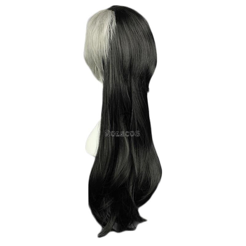 80cm long Tokyo Ghoul Uta Female Black Mixde White Cosplay Wig