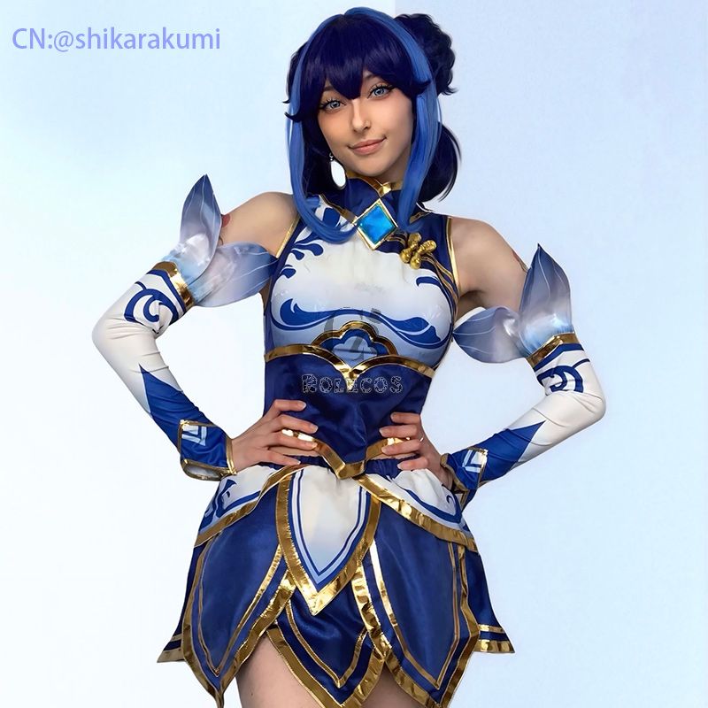 LOL League of Legends Porcelain Lux Cosplay Costume