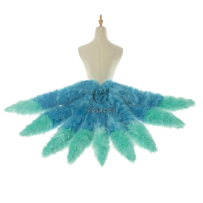 LOL Spirit Blossom Ahri  Gradient Tail Cosplay