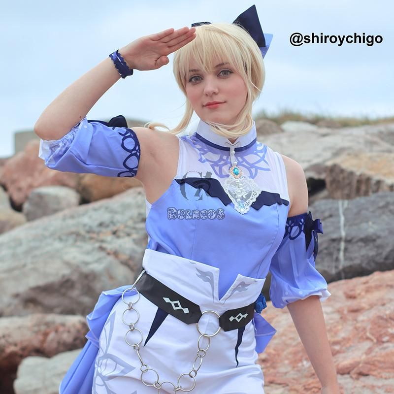 Game Genshin Impact Jean Blond Cosplay 