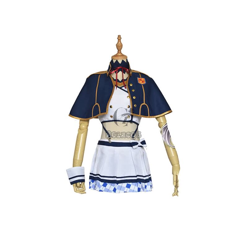 Akashic Records Of Bastard Magic Instructor Sistine Fibel Blue Girl Dress Anime Cosplay Costumes