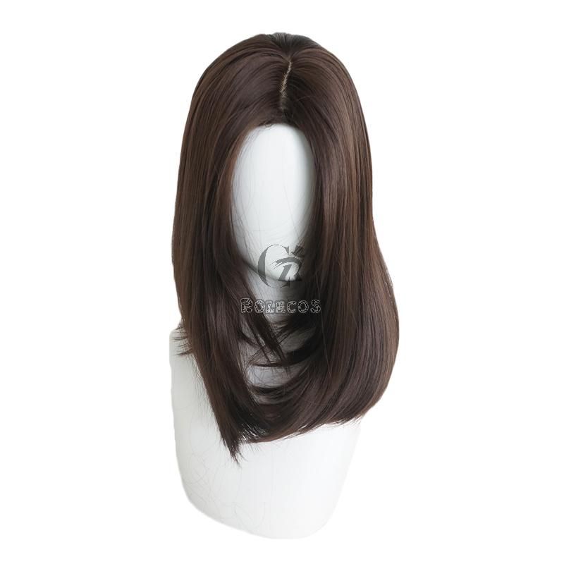 Alita Battle Angel Alita Short Brown Wig Cosplay Wigs