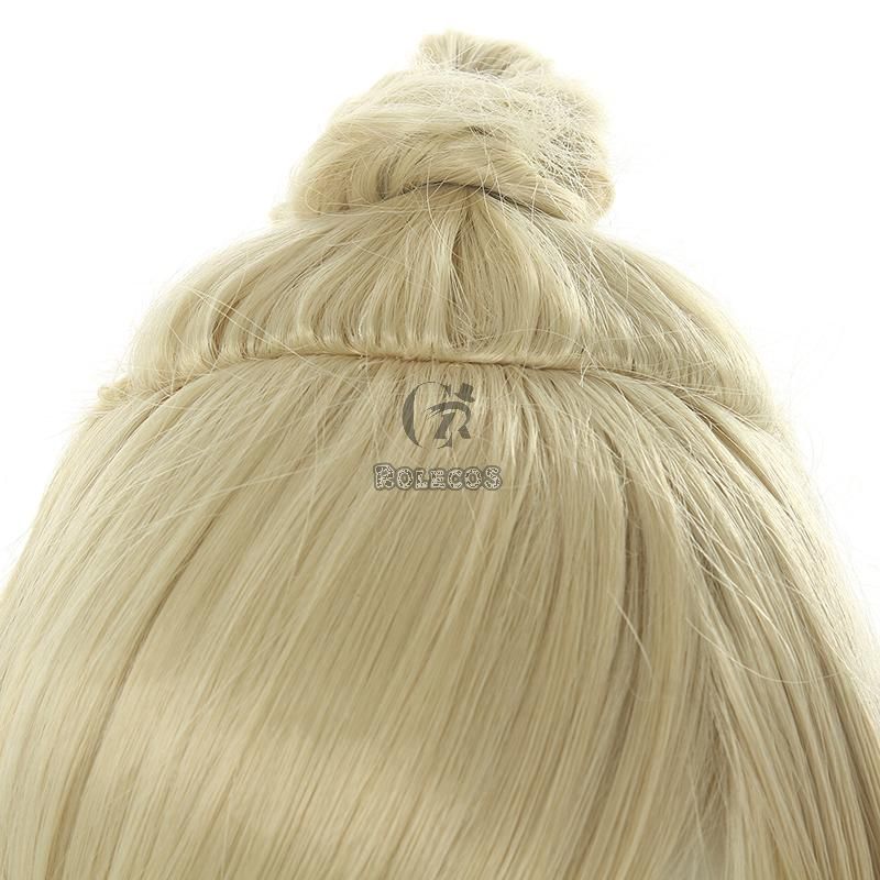 Animal Crossing Isbelle Long Curly Blond Cosplay Wigs