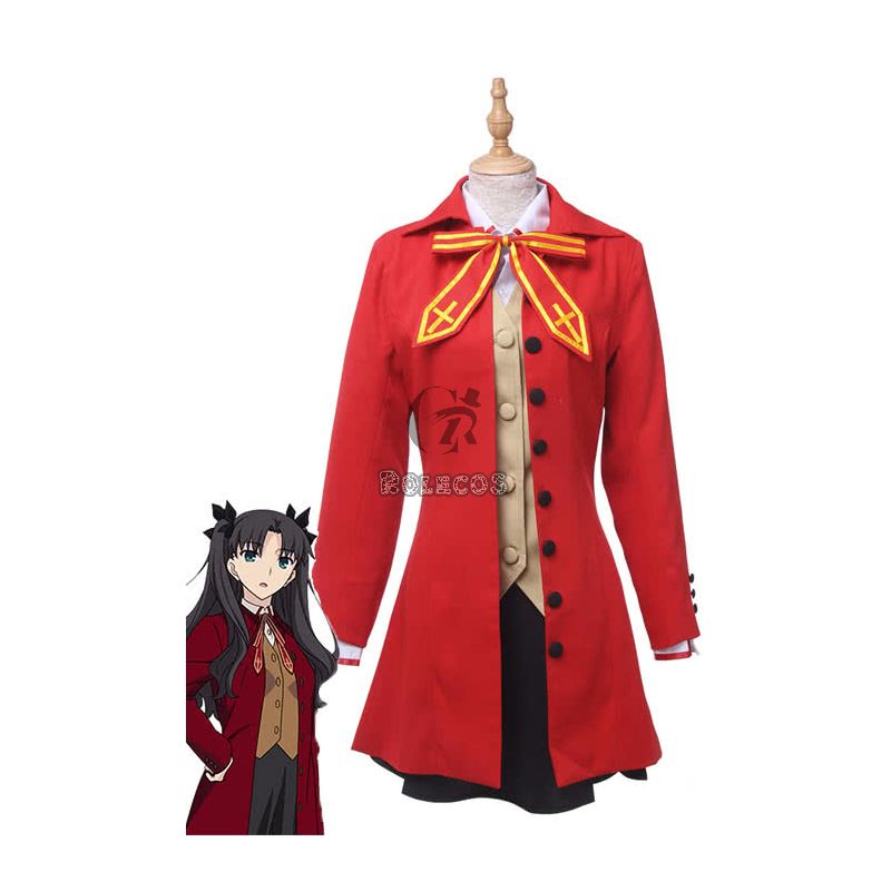 Anime Fate Stay Night Fate/Zero Tohsaka Rin Cosplay Costume Cosplay Dress