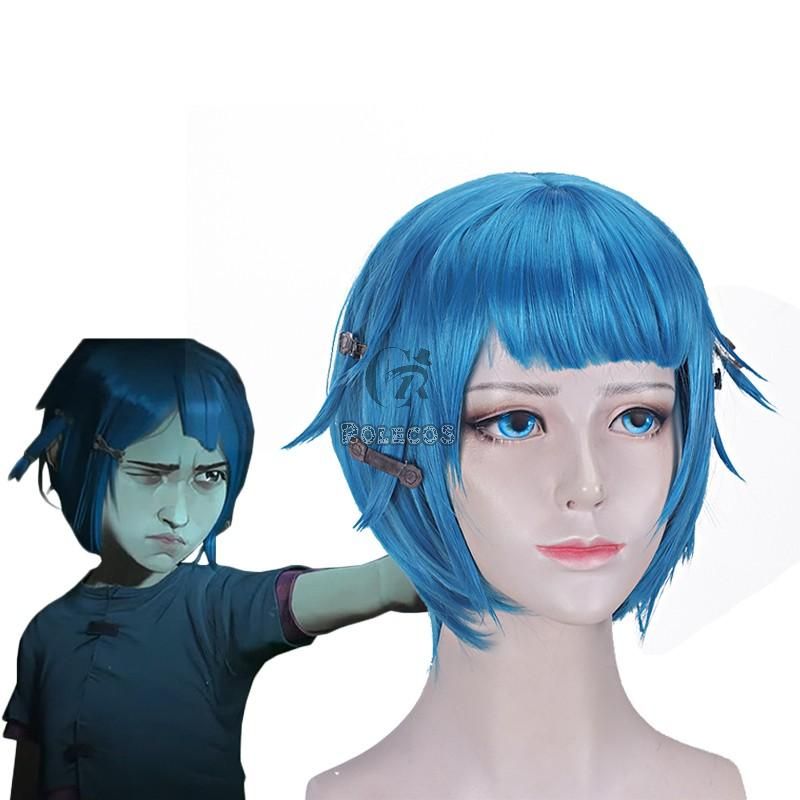 Anime LOL Arcane Jinx Children Cosplay Wigs