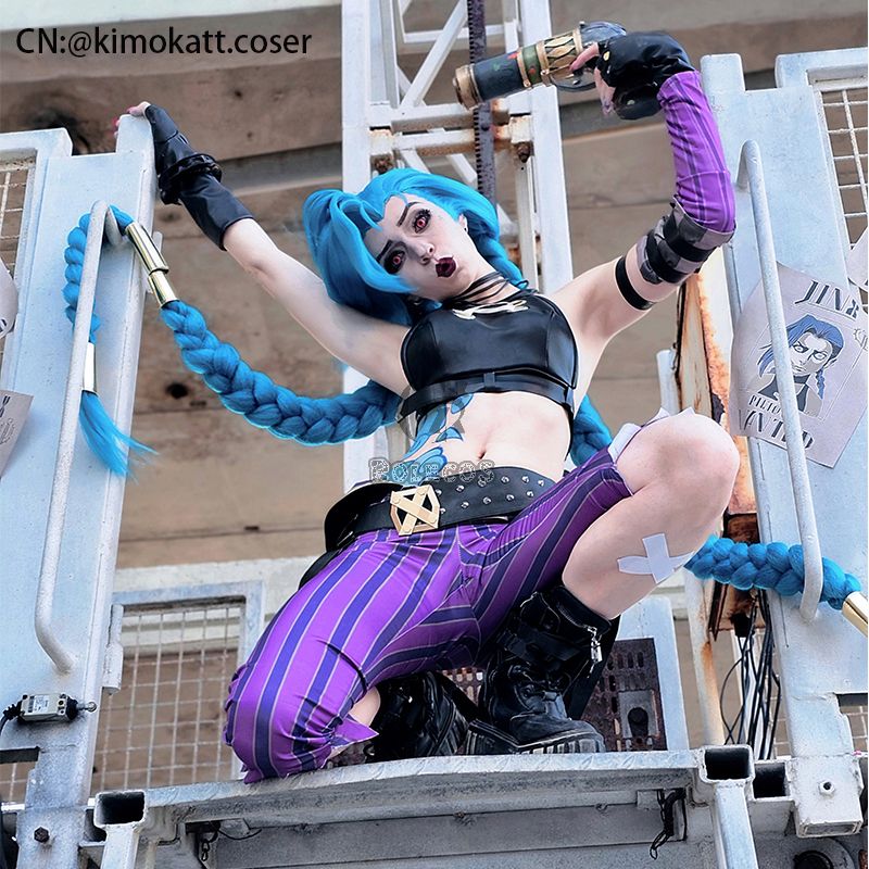Anime LOL Arcane Jinx The Loose Cannon Cosplay Costume