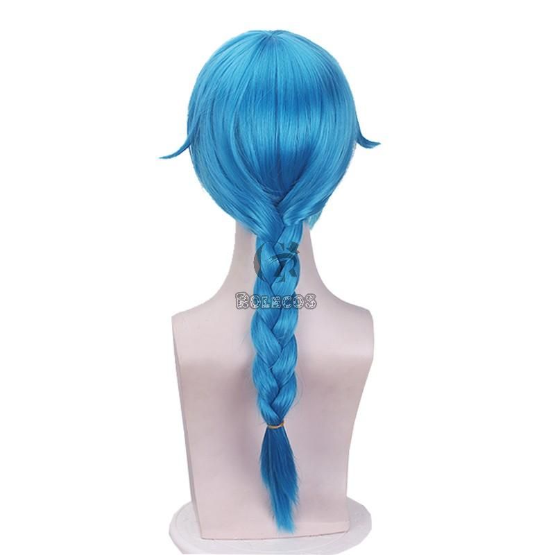 Anime LOL Arcane Jinx Teenager Blue Cosplay Wigs