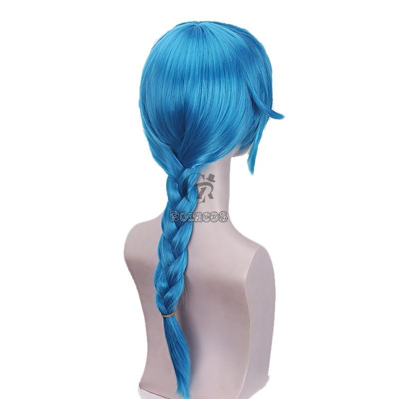 Anime LOL Arcane Jinx Teenager Blue Cosplay Wigs