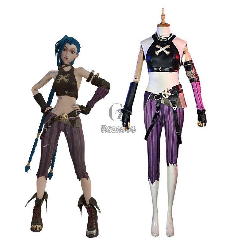 Anime LOL Arcane Jinx The Loose Cannon Cosplay Costume