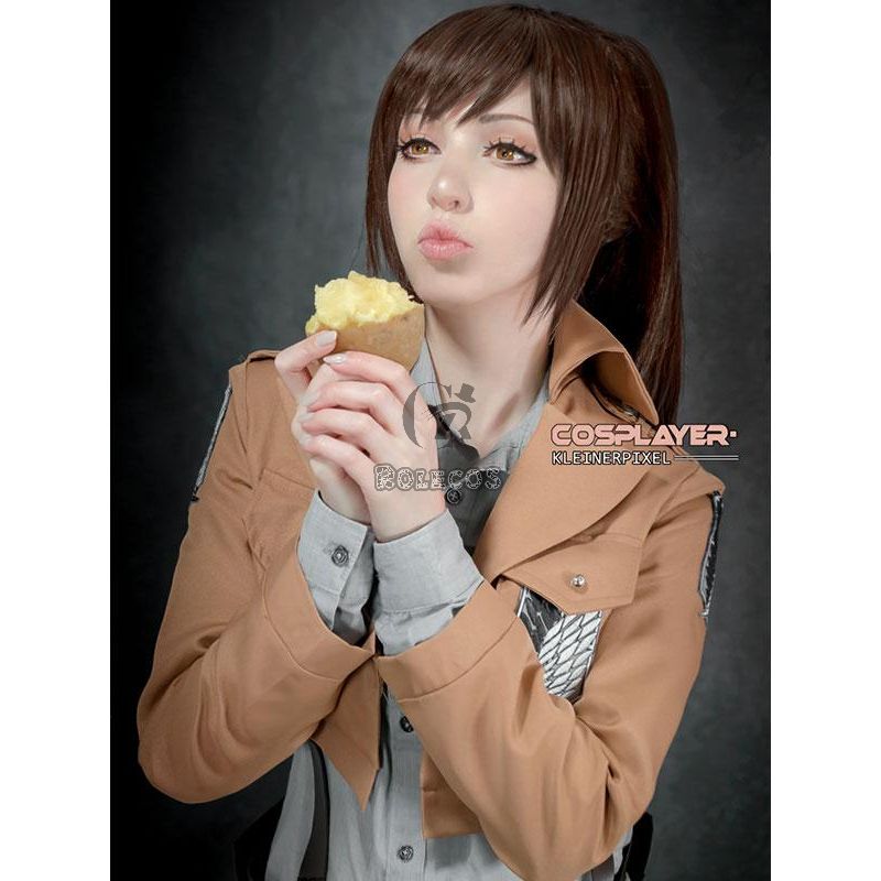 Attack On Titan Shingeki no Kyojin Mikasa Ackerman Trainee Class Uniform Cosplay Costumes