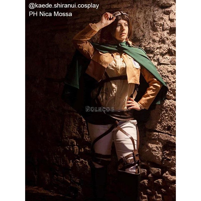 Attack On Titan Hanji Zoe Short Brown Cosplay Wigs