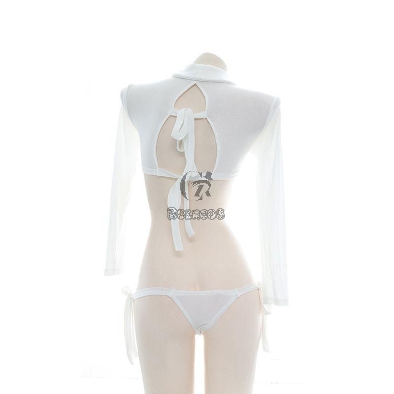 Beige Sexy Lingerie Uniform Cosplay