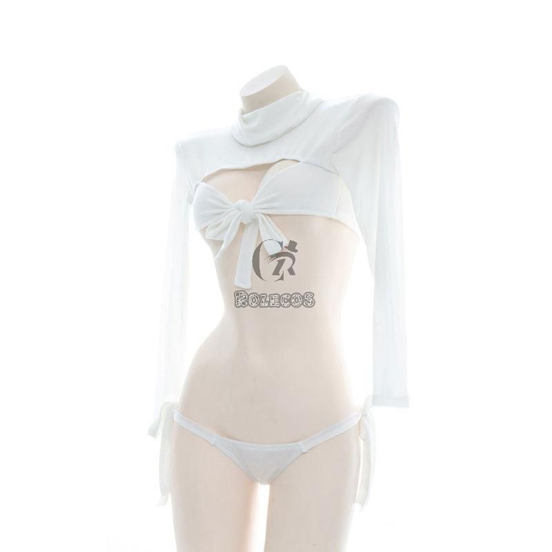 Beige Sexy Lingerie Uniform Cosplay