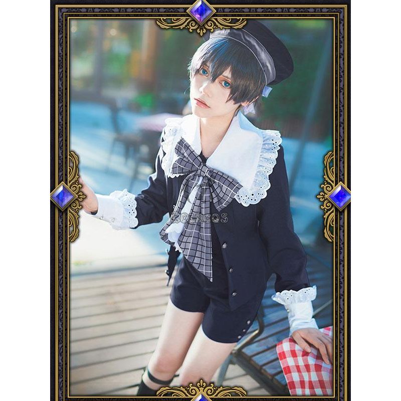 Black Butler Ciel Phantomhiv Childhood Cosplay Costume