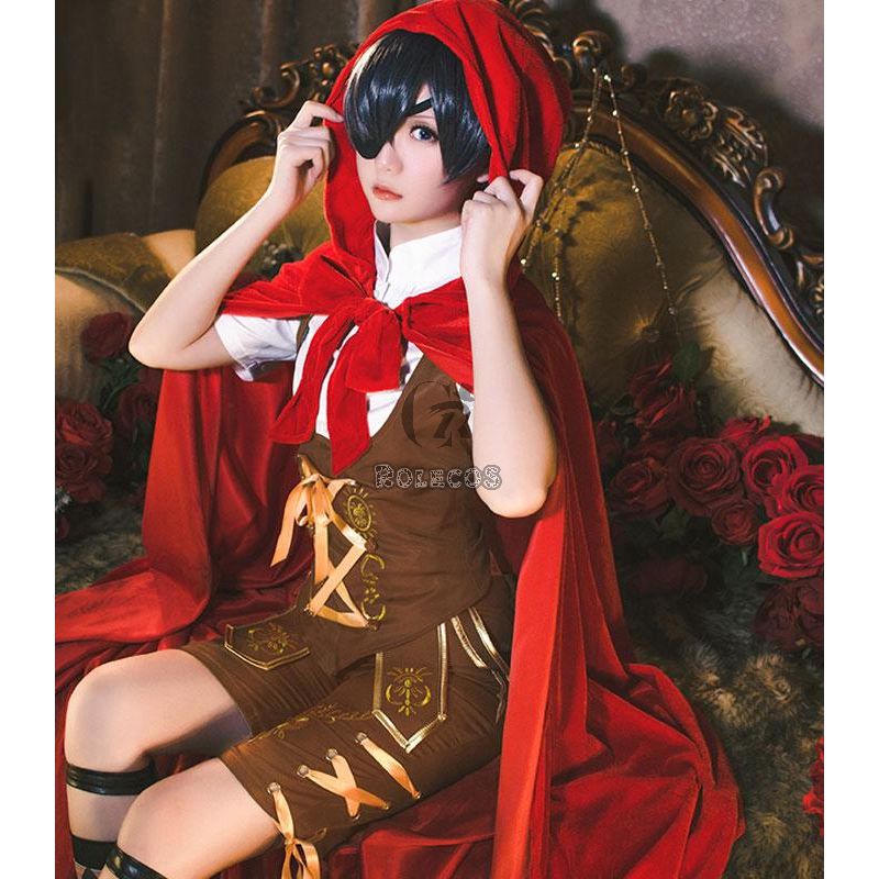 Black Butler Ciel Phantomhiv Little Red Riding Hood Cosplay Costume