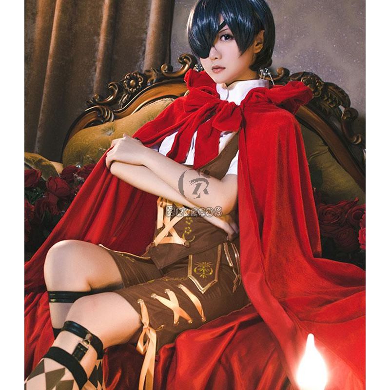 Black Butler Ciel Phantomhiv Little Red Riding Hood Cosplay Costume