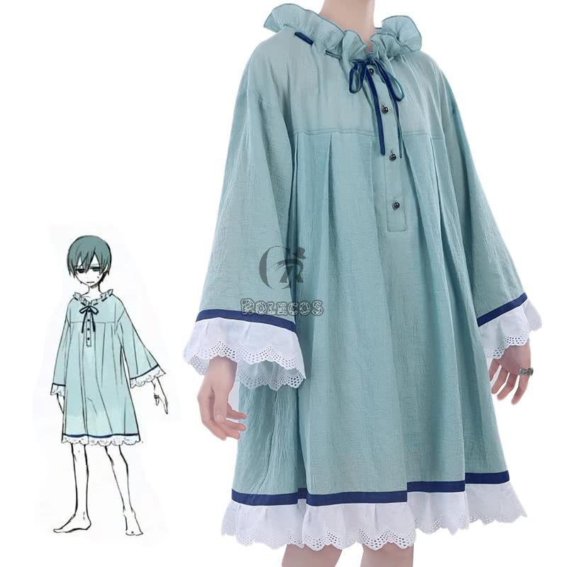 Black Butler Ciel Phantomhive Blue Retro nightdress Cosplay Costume