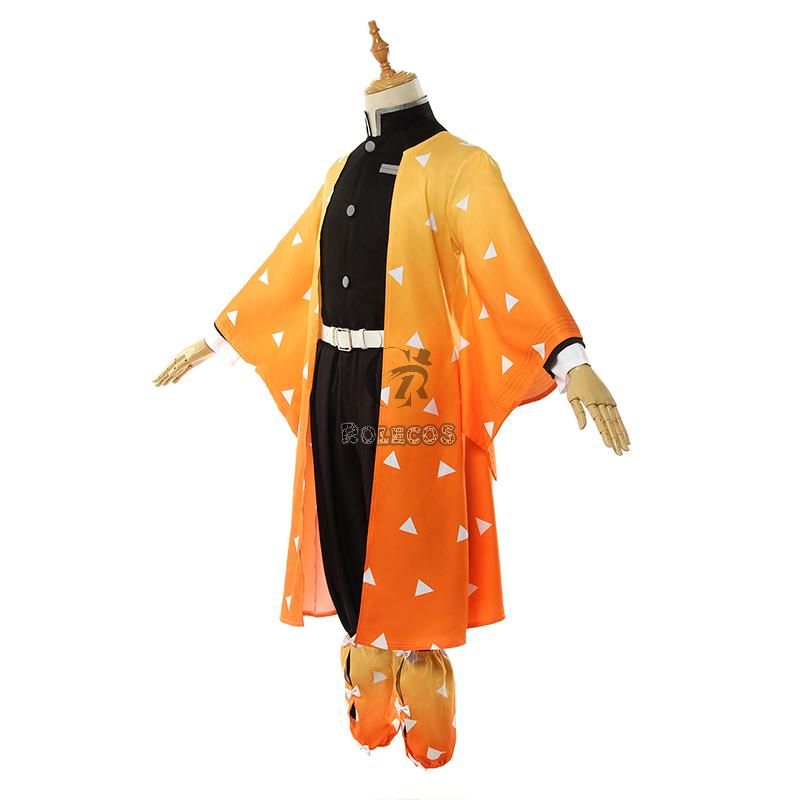 Blade of Demon  Kimetsu no Yaiba Zenitsu Agatsuma kimono Cosplay Costume