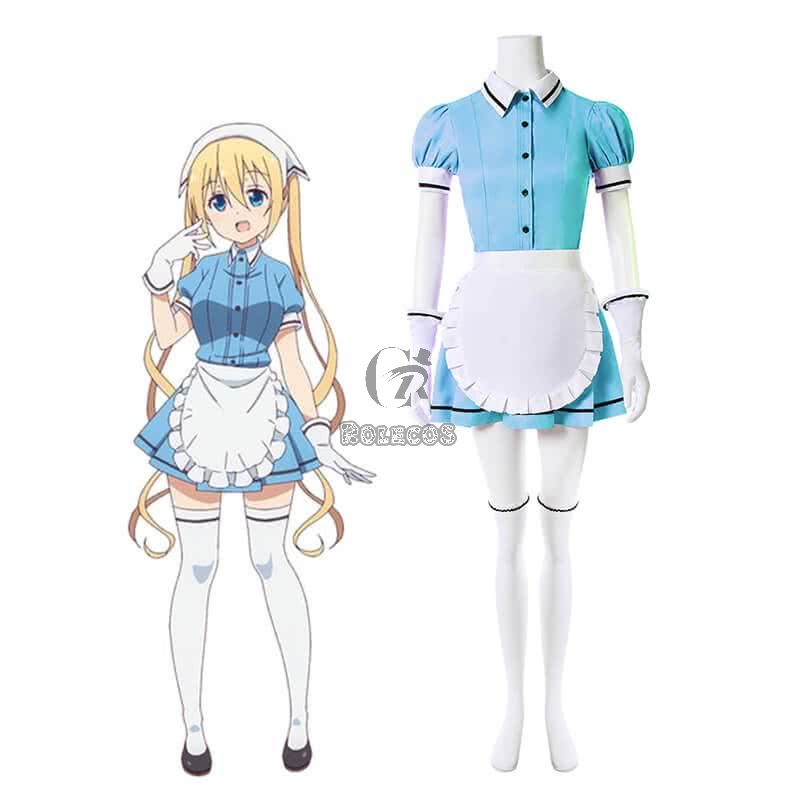 Blend S Kaho Hinata Blue Anime Cosplay Costumes