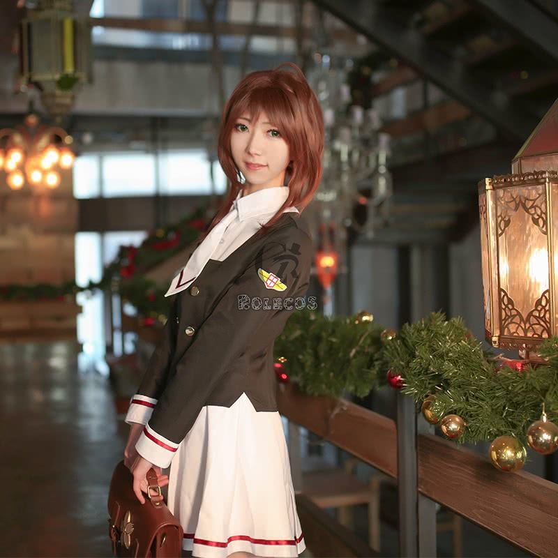 Cardcaptor Sakura Clear Card Anime Cosplay Costume Tomoyo School Uniform Cosplay