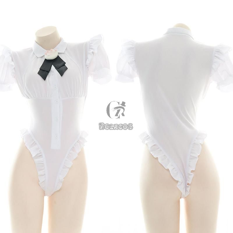 Cat Paw Bow Tie OL Sexy White Shirt  Cosplay Costume