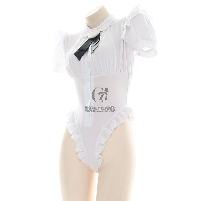 Cat Paw Bow Tie OL Sexy White Shirt  Cosplay Costume