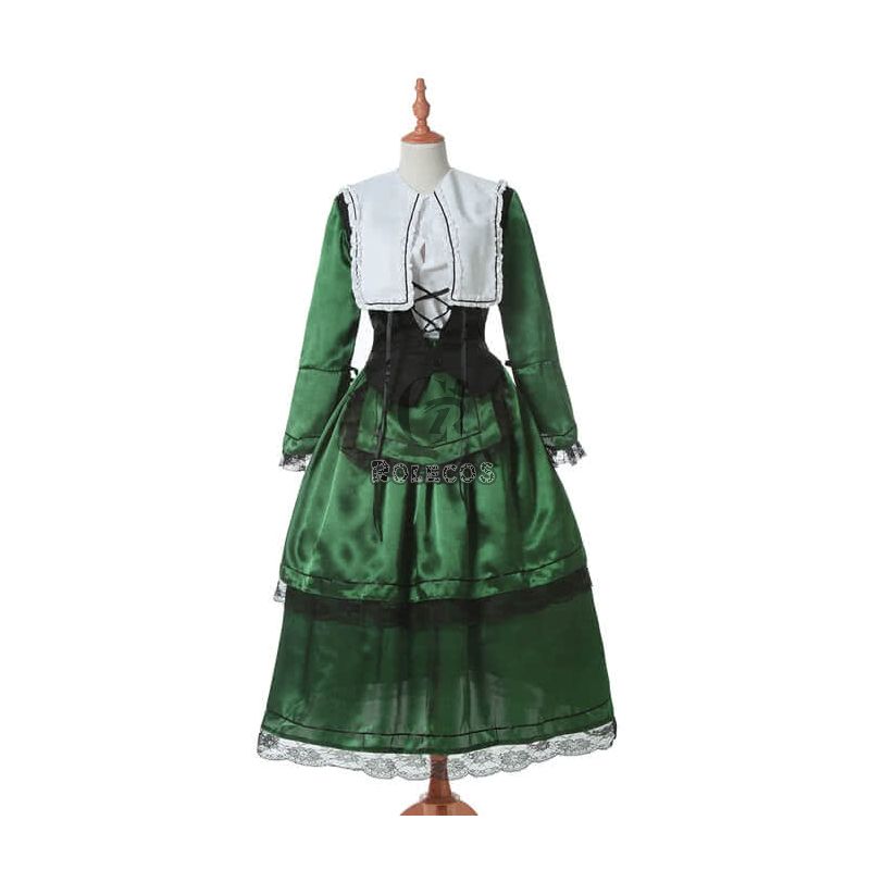 Rozen Maiden Suiseiseki Green Lolita Cosplay Costumes 
