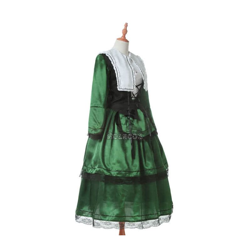 Rozen Maiden Suiseiseki Green Lolita Cosplay Costumes 