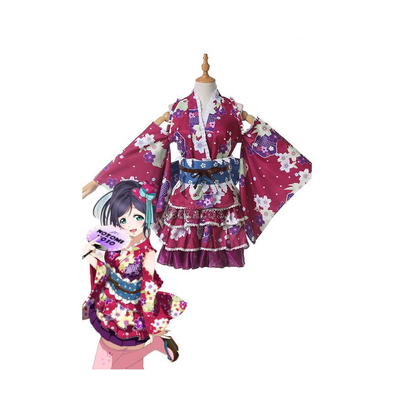 Love Live Nozomi Tojo Kimono Anime Cosplay Costumes