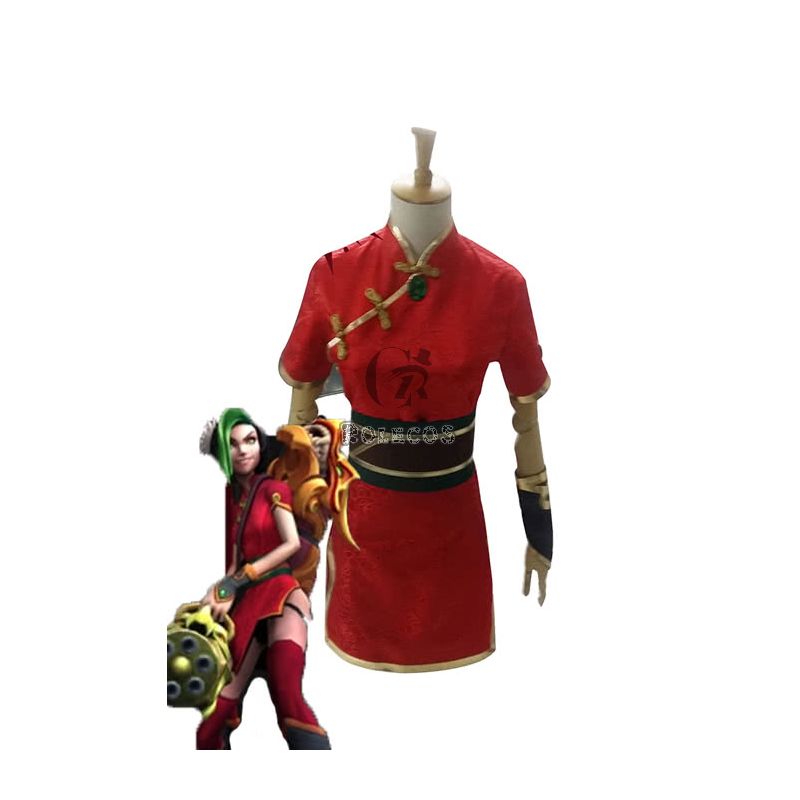 League Of Legends Dragon Fire Jinx Cosplay Costumes
