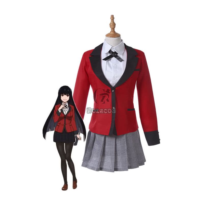 Kakegurui Yumeko Jabami Uniform Cosplay Costumes